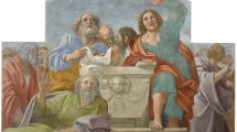 Los Apóstoles alrededor del sepulcro vacío de la Virgen FRANCESCO ALBANI Pintura mural trasladada a lienzo