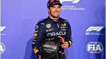 portada checo perez consigue su primer pole position la formula 1 y red bull lo felicitan