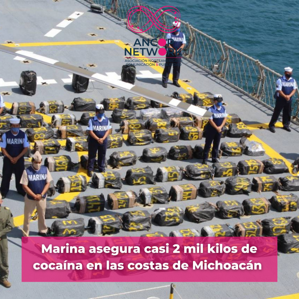 4Marina asegura casi 2 mil kilos de cocaína en las costas de Michoacán