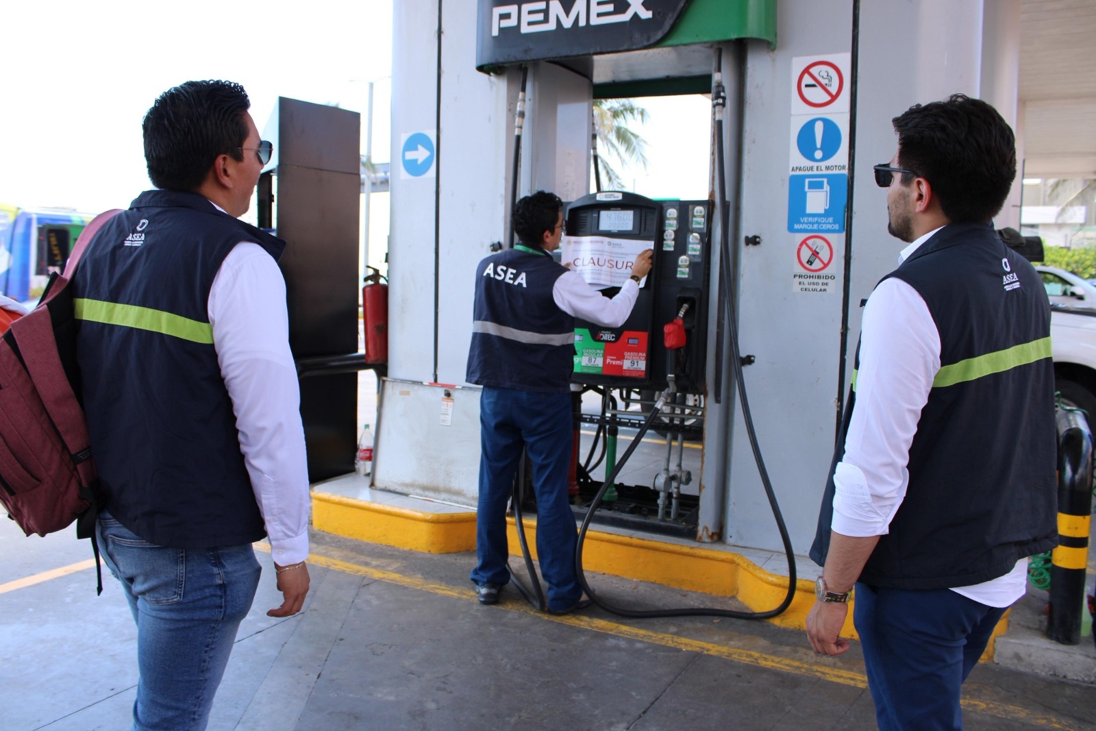 Profeco y ASEA clausuran seis gasolineras