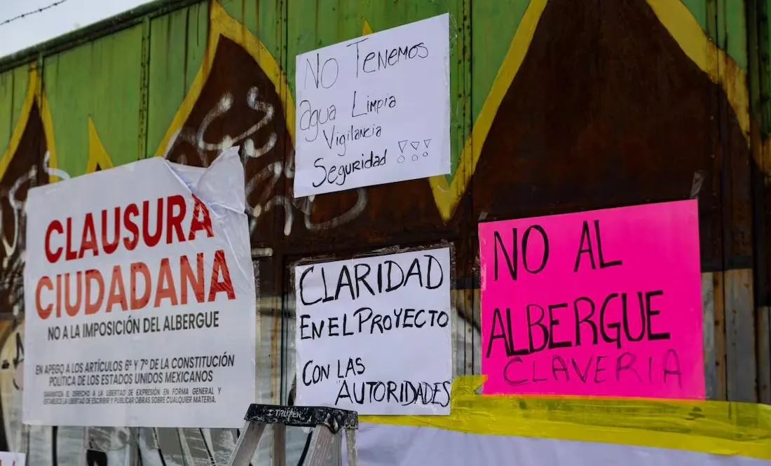 A principios de año, vecinos de una colonia en Azcapotzalco, se están manifestando por la creación de un albergue para personas indocumentadas