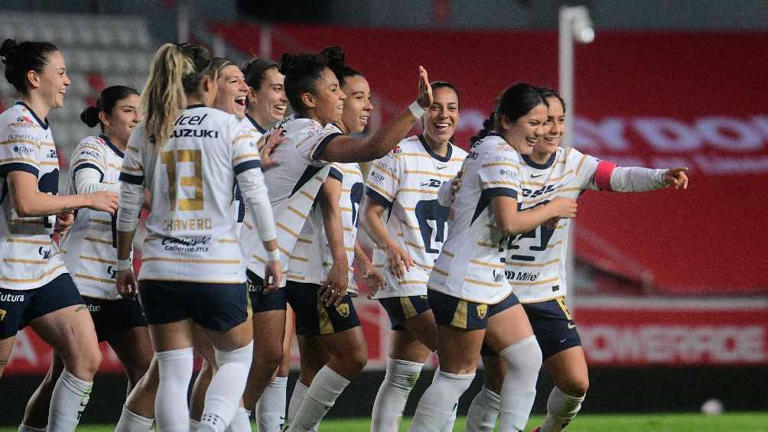 Pumas Femenil remonta y golea a Necaxa en la Jornada 5 del Clausura 2025