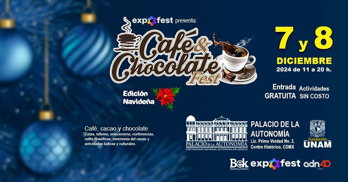 El Café y Chocolate Fest navideño: la celebración más dulce y cálida de la temporada llega al Centro Histórico de la CDMX