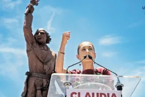 Sheinbaum promete alza de salarios y seguridad en mitin en Jalisco