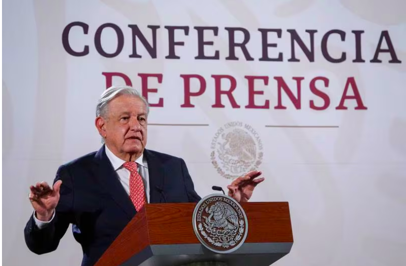 ‘Fue una muy buena gira’: AMLO sobre recorrido con Claudia Sheinbaum 1 Andrés Manuel López Obrador, presidente de México, encabezó la conferencia matutina desde Palacio Nacional. (Galo Cañas Rodríguez)