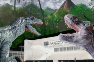 Robo inusual en exposición de Jurassic World The Exhibition en Perisur