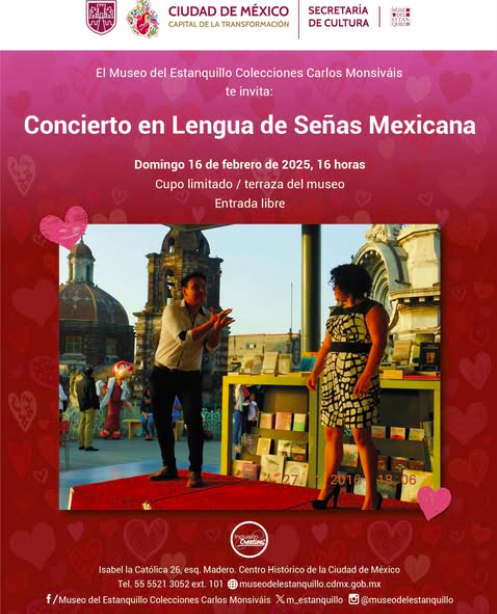 Concierto en lengua de señas mexicana en el Estanquillo