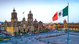 Panorámica del Zócalo de la Ciudad de México. John Coletti