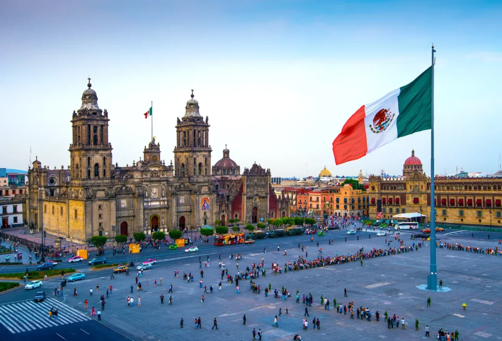 Panorámica del Zócalo de la Ciudad de México. John Coletti