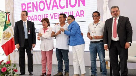 Destaca Rosa Icela Rodriguez renovacion del parque vehicular del Servicio Postal Mexicano portada ok