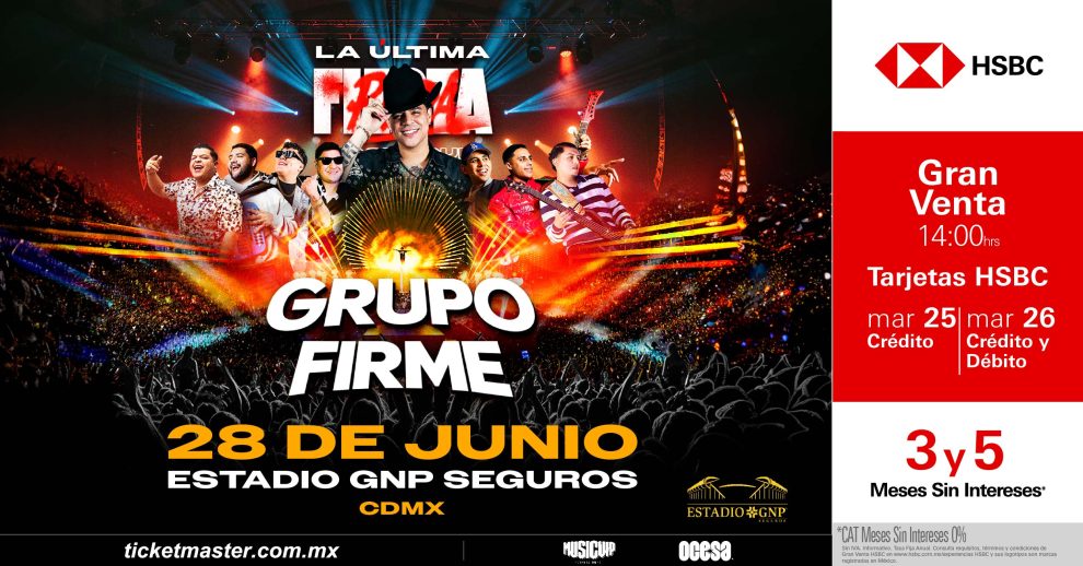 ¡Confirmado! La banda regional mexicana llega al Estadio GNP Seguros 1 ¡Confirmado! La banda regional mexicana llega al Estadio GNP Seguros