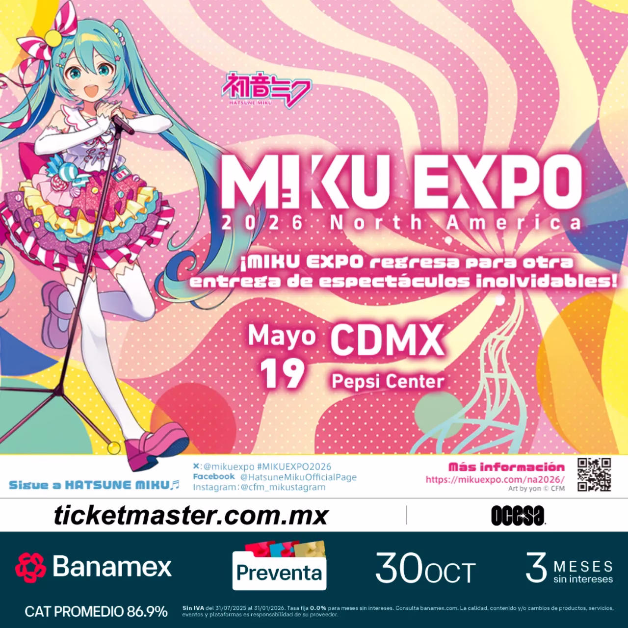 La estrella virtual anuncia su regreso: Hatsune Miku encenderá el Pepsi Center en 2026 2 Hatsune