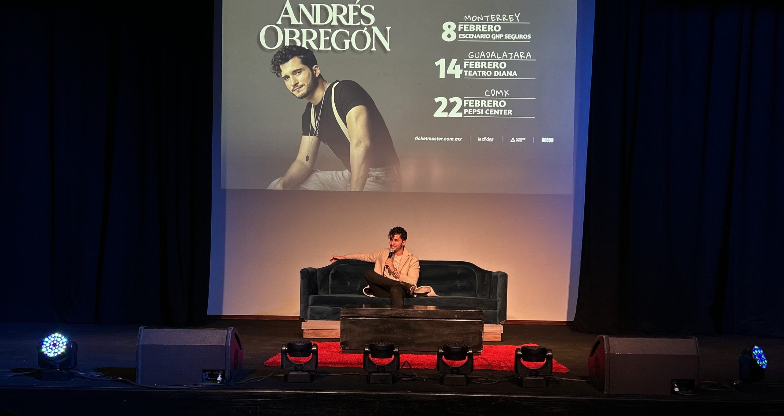 Andrés Obregón llega al Pepsi Center y planea conquistar a todo México