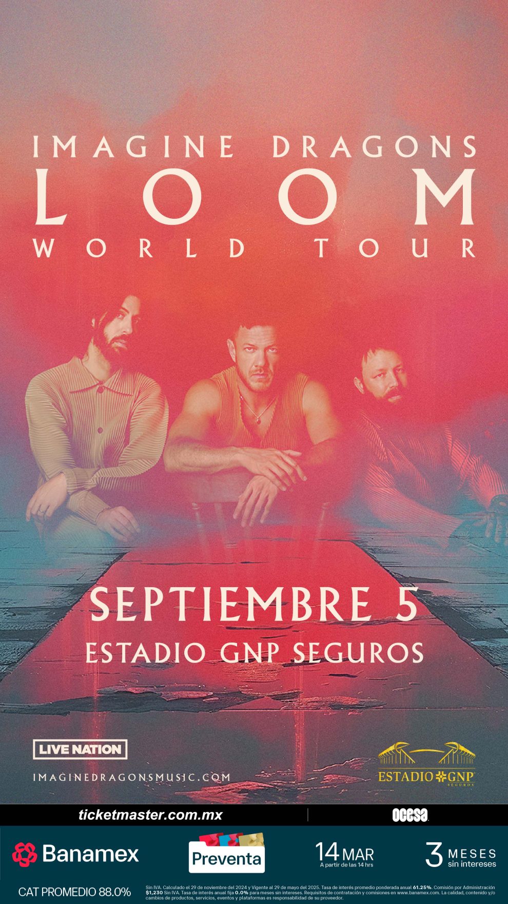 Imagine Dragons regresa a México con su LOOM World Tour 1 Imagine Dragons regresa a México con su LOOM World Tour