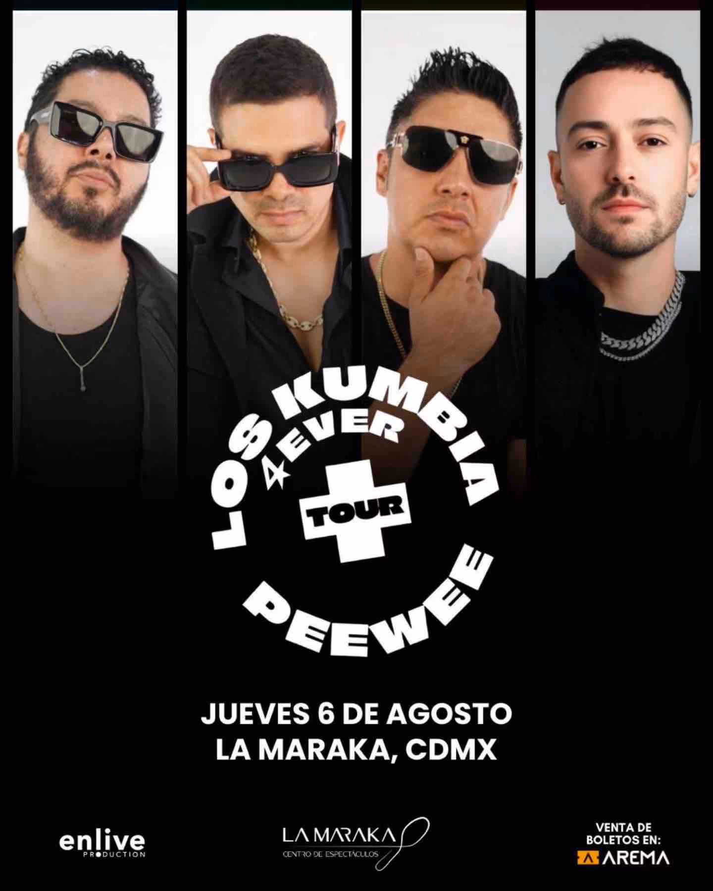 Pee Wee y Kumbia 4Ever traen de vuelta los himnos de una generación 8 LOS KUMBIA 4EVER PEEWEE MARAKA CARTEL