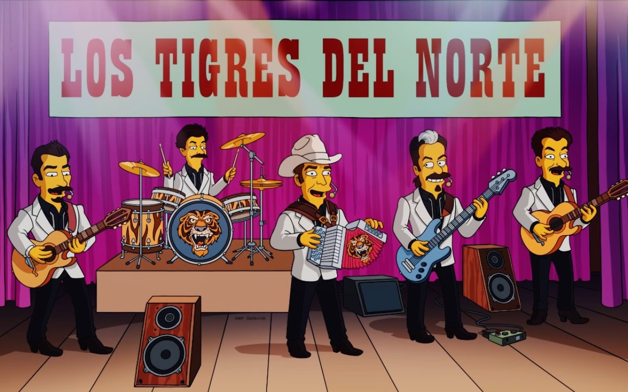 Los Tigres Del Norte Simpsons