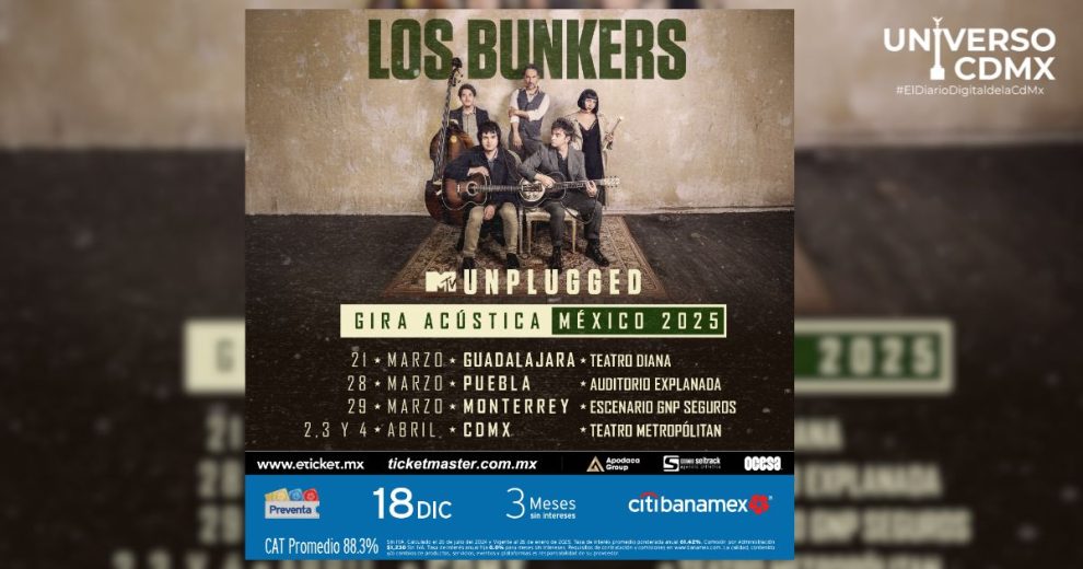 Los Bunkers regresan con un sonido íntimo: Gira acústica y el lanzamiento de su MTV Unplugged