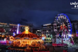 Todo listo para la verbena navideña en el zócalo capitalino