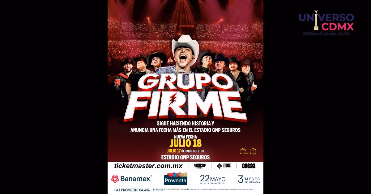 Grupo Firme anuncia segunda fecha en el Estadio GNP Seguros tras éxito total 7 UCDMX WEsB 35