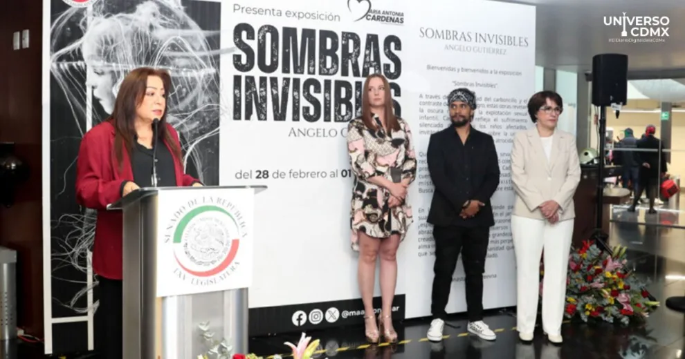 Exhiben “Sombras invisibles”, muestra que aborda la oscura realidad de niñas y niños