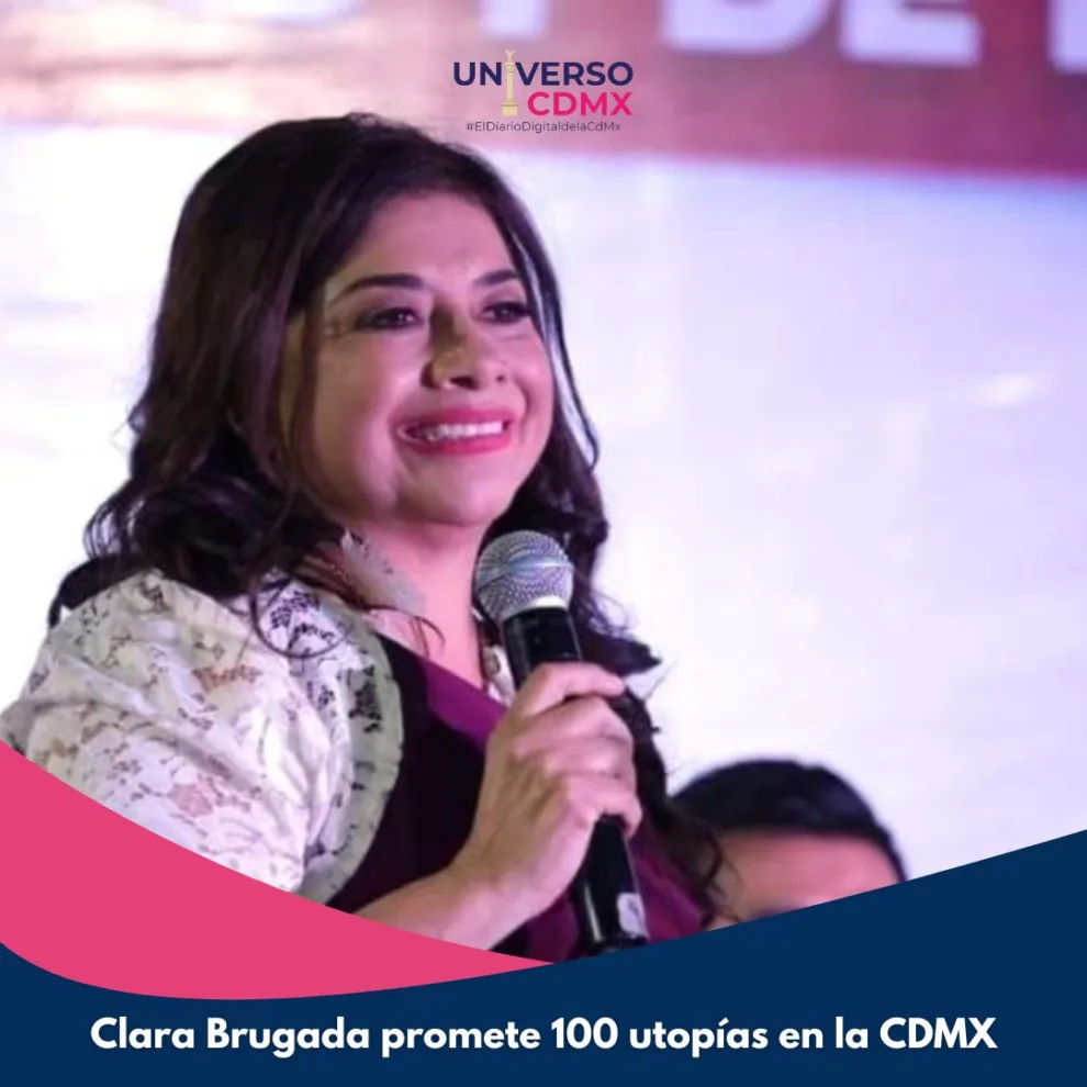 Clara Brugada promete 100 utopías en la CDMX