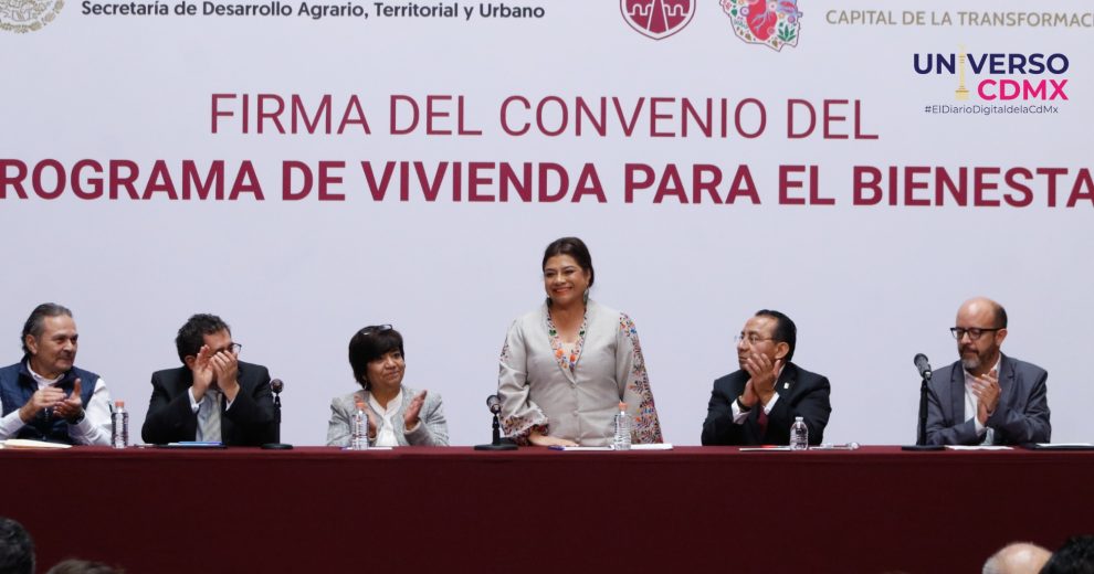 Para garantizar el derecho a la vivienda en la Ciudad De México firman jefa de gobierno, Clara Brugada, y Sedatu convenio 1 Web UCDMX 5
