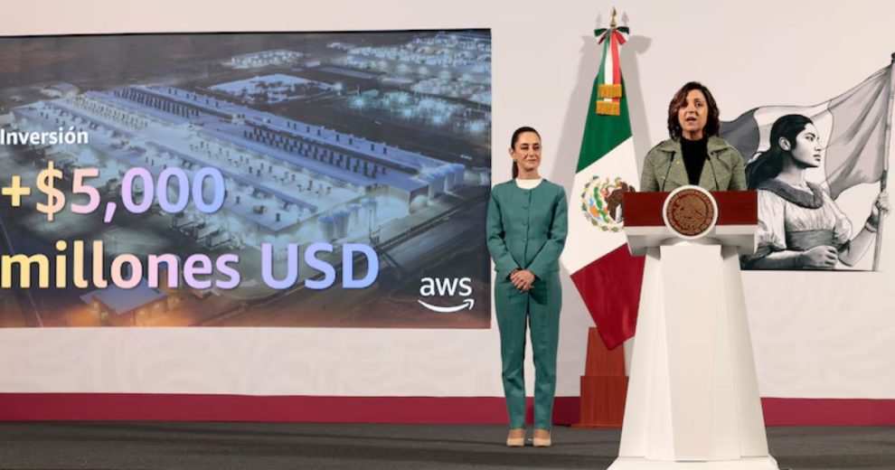Presidenta Claudia Sheinbaum anuncia inversión de 5 mmdd de Amazon web Services en México para crear región digital en Querétaro 1 Presidenta Claudia Sheinbaum anuncia inversión de 5 mmdd de Amazon web Services en México