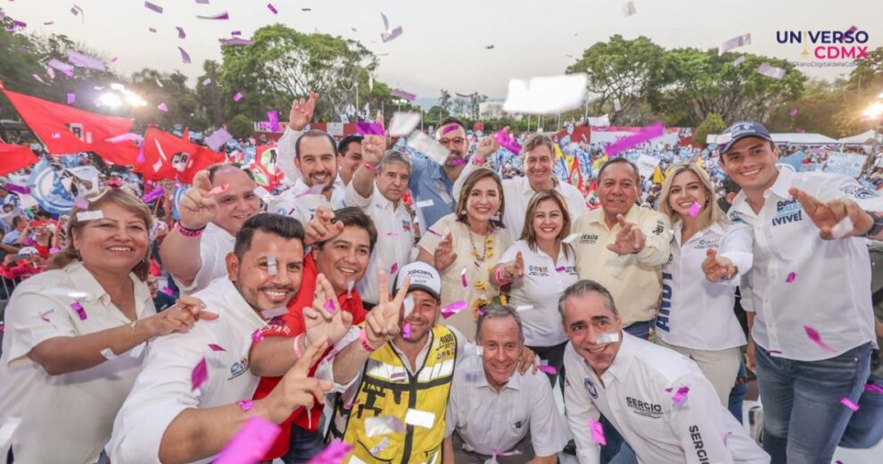 Xóchitl Gálvez y líderes partidistas pactan redoblar el esfuerzo en final de campaña