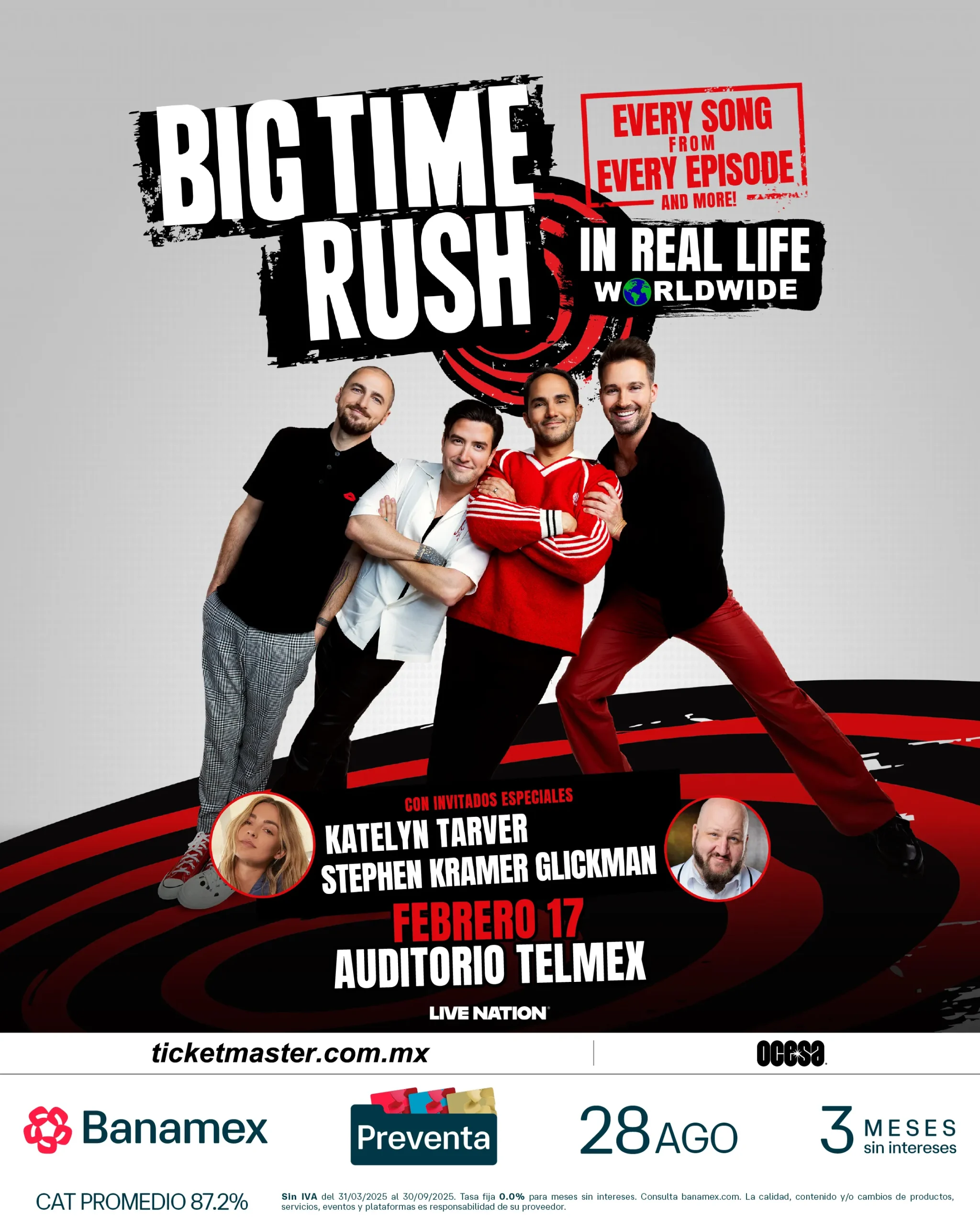 Big Time Rush confirma conciertos en México como parte de su gira mundial 2026 1 Big Time Rush
