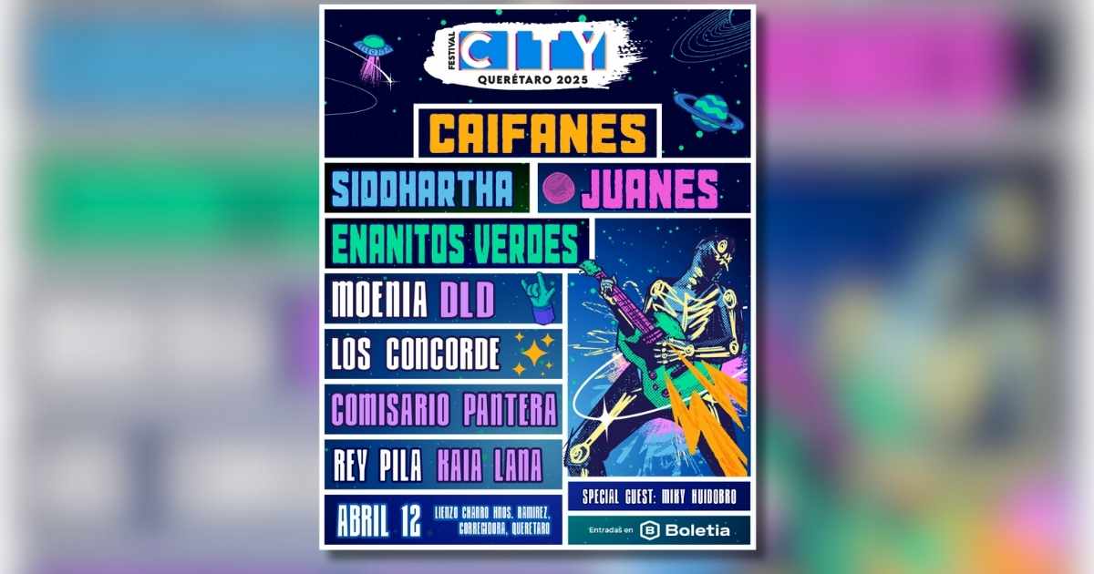 Festival City 2025: Querétaro vivirá una jornada inolvidable con lo mejor del rock y la música latina 1 Festival City 2025