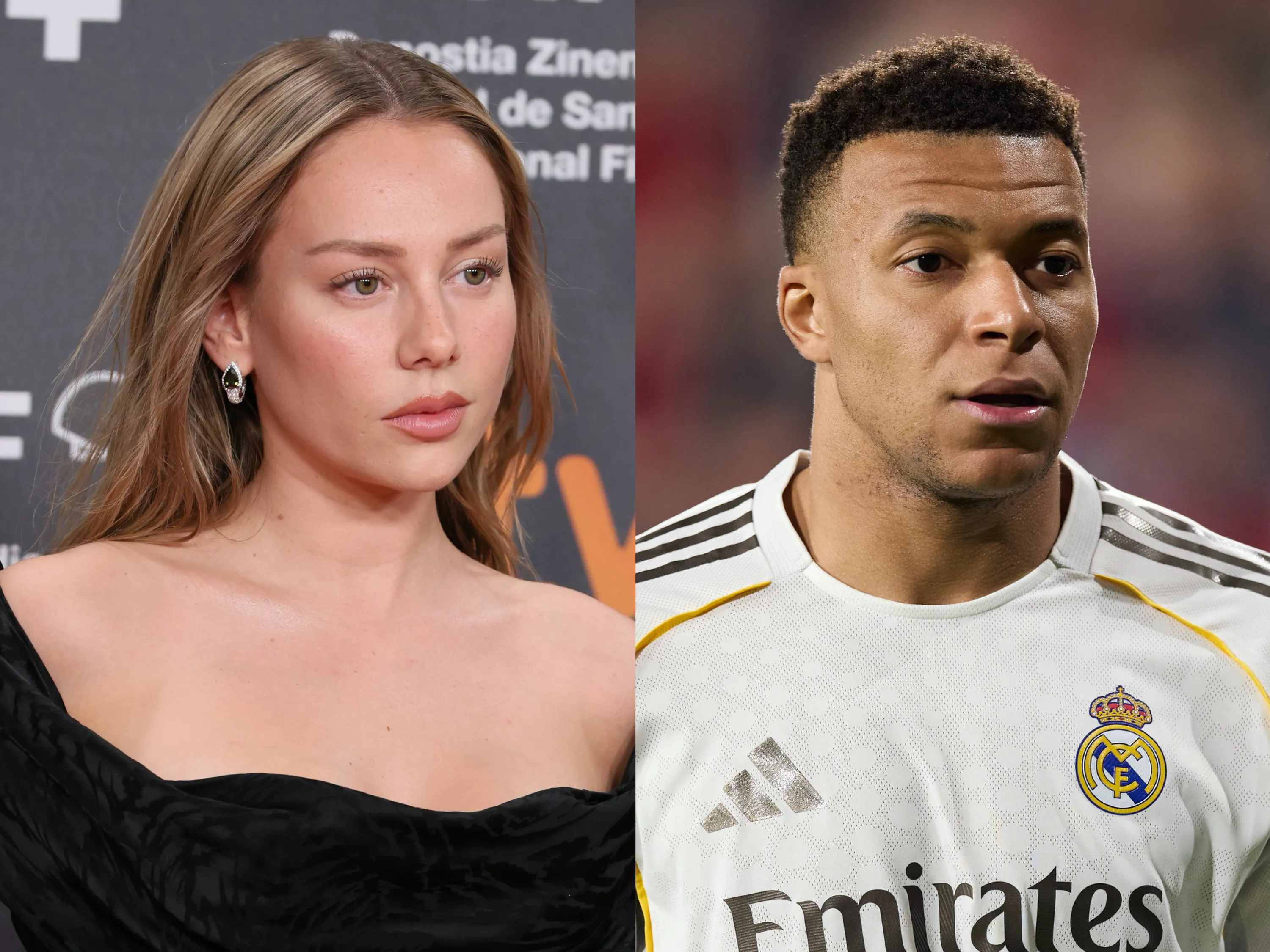 Ester Expósito y Kylian Mbappé