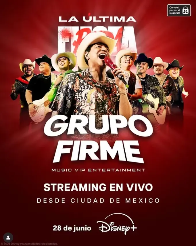Grupo Firme lleva su fiesta del Estadio GNP directo a tu hogar por Disney+ 1 Grupo Firme