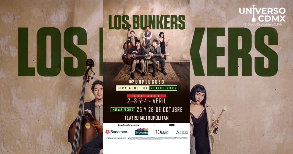 Los Bunkers anuncian nuevas fechas en la Ciudad de México para su gira acústica 1 guardia09032025