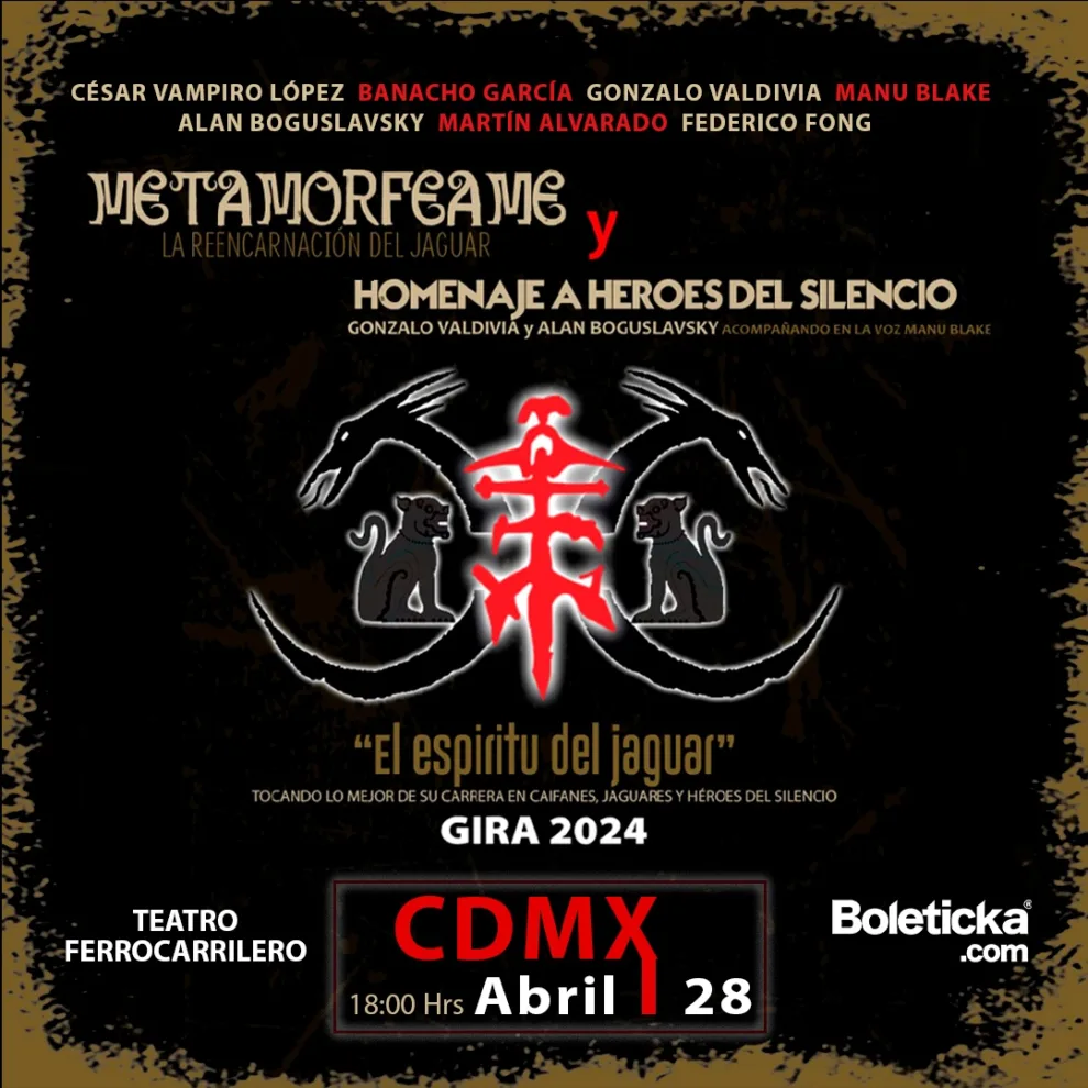 "Metamorfeame" y el homenaje a Héroes del Silencio: Un evento único en la escena del Rock en México