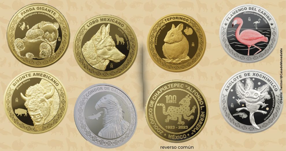 moneda conmemorativa del ajolote