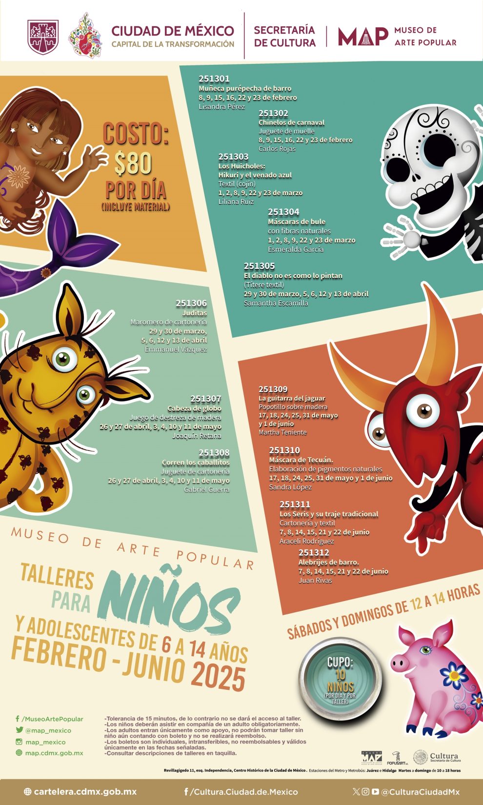 Museo de Arte Popular inicia talleres para menores de 14 años este 2025 1 Museo de Arte Popular inicia talleres para menores de 14 años este 2025