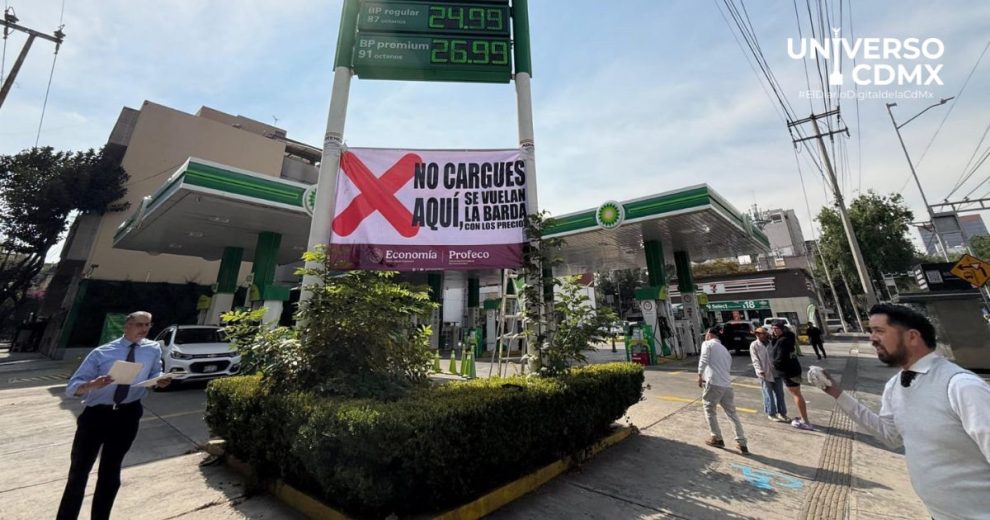 Profeco coloca sellos de advertencia y lonas en gasolineras; ahora en CDMX, EdoMex y Quintana Roo 1 profeco