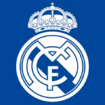 real madrid logo symbol blue and white spanish football illustration of european countries football teams free vector