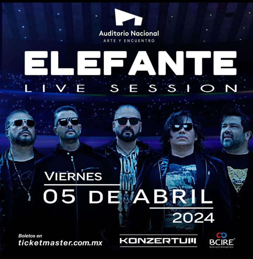 Elefante promete noche inolvidable en el Auditorio Nacional con el lanzamiento de "Live Session"